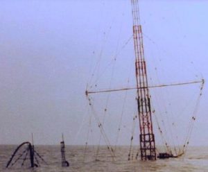 Down and out: the Mi Amigo sank in 1980